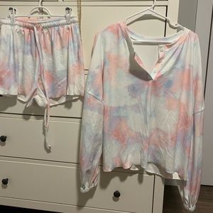 Tie dye lounge set